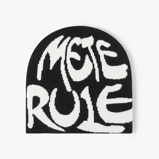 Boné de malha de inverno duplo