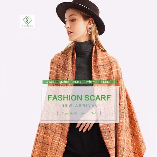 Novo Europa cashmere macio xale grosso moda senhora cachecol inverno